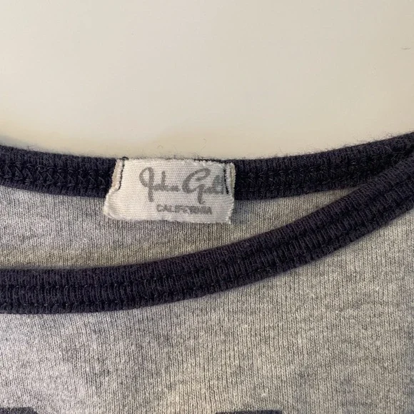 John Galt Graphic Top Bundle One Size Gray Cotton Basic Minimalist Y2K 84 Peachy - Picture 8 of 10